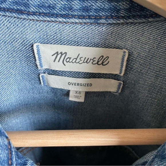 Madewell Oversized Denim Trucker Jacket - Picture 3 of 14